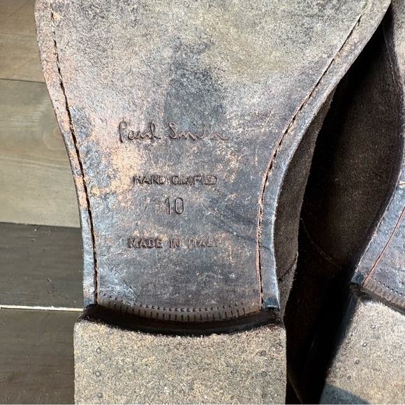 paul smith mens size 10 shoes brown suede comfort causal dress shoes - Picture 8 of 9